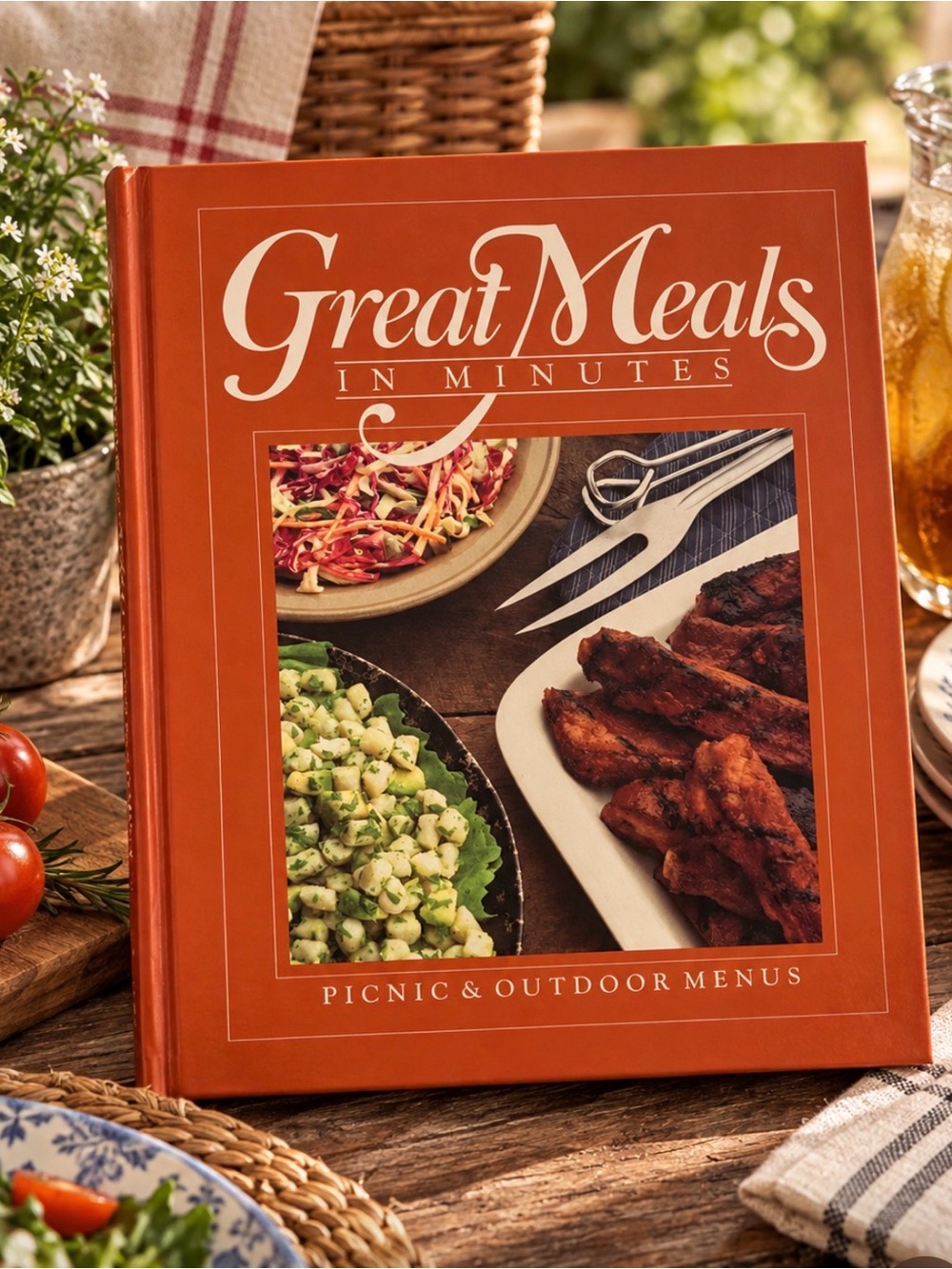 Great Meals in Minutes Cookbook Picnic and Outdoor Menus Hardcover Time Life
